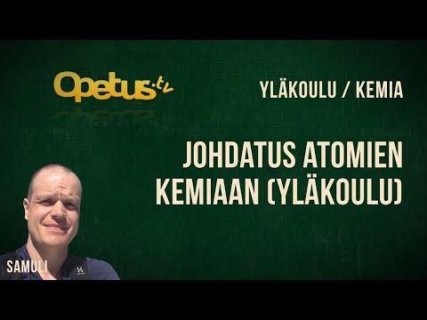 Video: Ero Atomien Ja Molekyylien Välillä