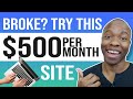 How to Earn $500 Per Month As A Broke Beginner (No INVESTMENT) With THIS Website!(Make Money Online)