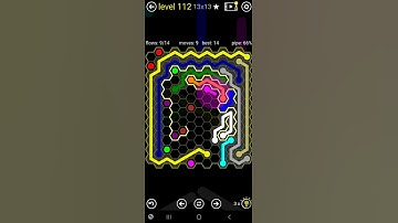 How To Solve Flow Free Hexes Tangle Pack Level 112 13x13 Hrd Board Walk Through Solution Walkthrough