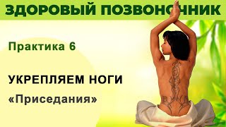 Укрепляем ноги  Приседания. Урок 6