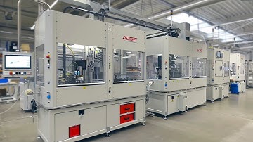 AUTEC Verkettete Linear-  und Rundtaktanlage für gegurtete Steckverbinder