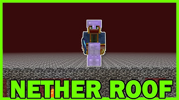 How to get ON AND OFF the NETHER ROOF in 1.21 MINECRAFT BEDROCK Edition!