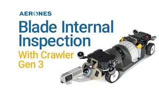 Wind turbine blade internal inspections with Aerones Gen 3 crawler