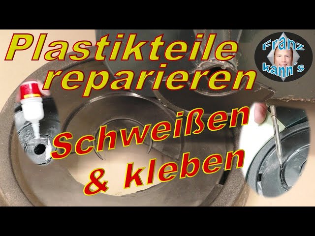 Reparatur von Sprung in Plexiglas (Haube eines Instruments