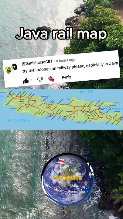 Java rail map @DanisharsaCB1 #mapping #geography - YouTube