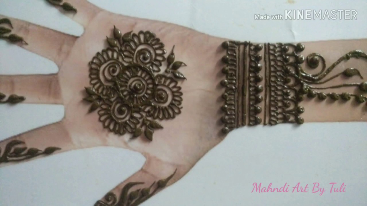 Latest mahndi design fr front 