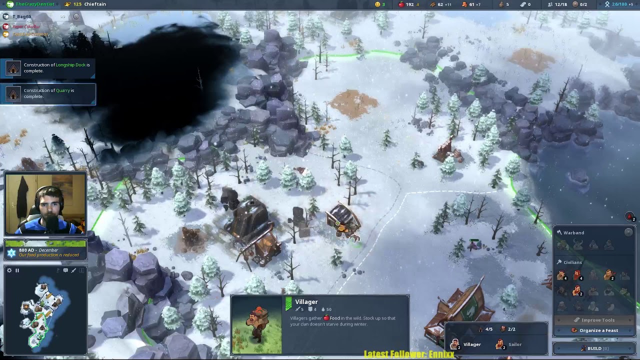 Northgard: 2v2 All Boar Clan (w/T_bag, Cortanax and Leiny)