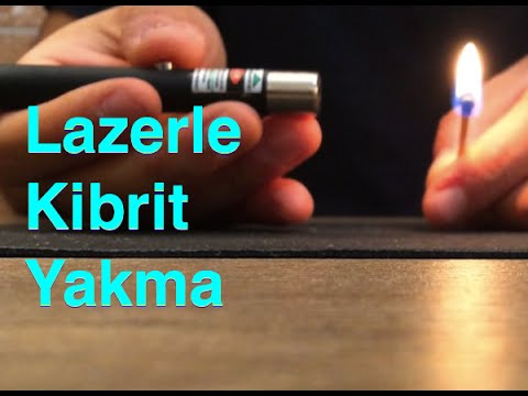 31.video - Lazerle Kibrit Yakma , Deney , Match Burning With Laser