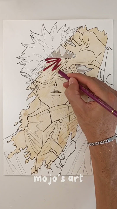 Drawing Gojo Sateru 'six eyes' - Jujutsu Kaisen