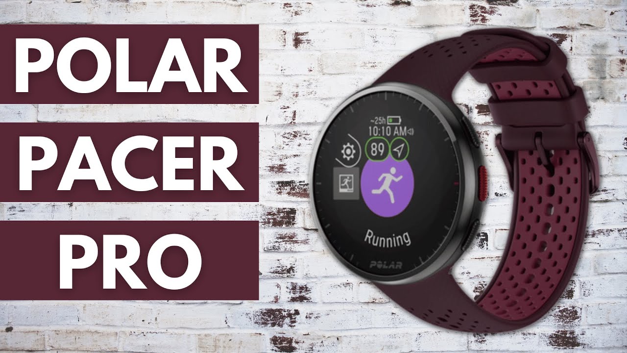 Polar Pacer Pro Advanced GPS Running Watch, Maroon-Plum