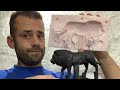 Moulding an African Lion Sculpture | Bronze Lion part 1