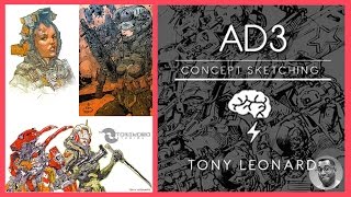 Brainstorm School- Concept Sketching (AD3) with Tony Leonard