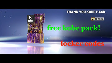 3 NEW LOCKER CODES in NBA 2k20 My team, FREE KOBE PACK.
