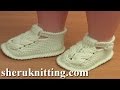 Crochet Cable Stitch Buckle Shoes For Baby Tutorial 54