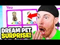 BEST FRIEND SURPRISES ME With DREAM PET In ADOPT ME! (ALMOST CRIED!)