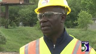 Gov. Whitmer visits road construction project in Saginaw