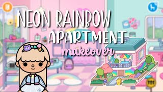 Neon Rainbow Apartment Makeover - Toca Life