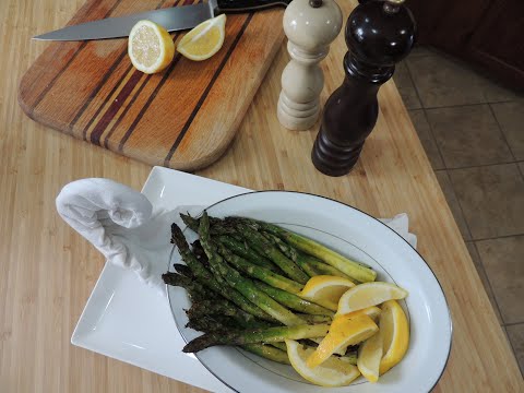 [ASMR]Grilled Asparagus with Lemon  / Аспержи на скара с лимон