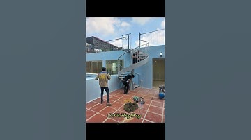 Cầu thang xoắn ốc ngoài trời - Cơ Khí Hùng Dũng thi công chuyên nghiệp, giá tận xưởng