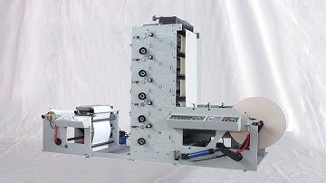 6 colors high quality labels printing machine flexographic printer equipment آلات الطابعة