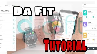 How To SetUp Da Fit Smart Watch | DaFit App Tutorial Video screenshot 3