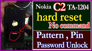 Nokia TA-1204 hard reset no command || nokia c2 hard reset Format Screen Lock - drmc nepal