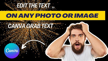 Edit the Text on ANY Photo or Image Using Canva  | Canva Grab Text