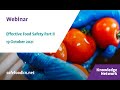 Webinar effective food safety for small food businesses part 2