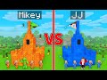 Mikey LAVA vs JJ WATER Castle Survival Battle in Minecraft (Maizen)