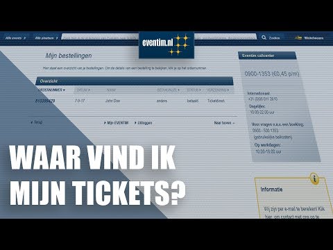 Waar vind ik mijn tickets? | Eventim