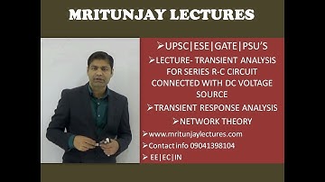 4.02 #TRANSIENT ANALYSIS FOR SERIES R-C CIRCUIT CONNECTED WITH DC VOLTAGE SOURCE