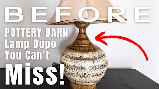 amazing look for less | pottery barn lamp dupe you can't miss!