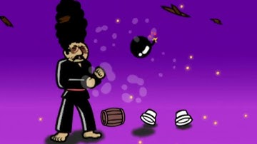 Karate Man Senior but every object has been randomized