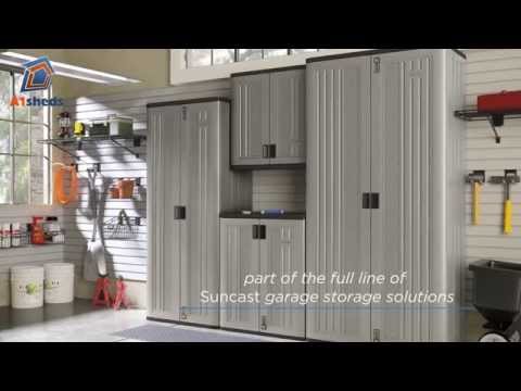 Suncast Base Storage Cabinet Platinum