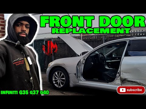 How to replace front door infiniti g37 g35 q40 sedan