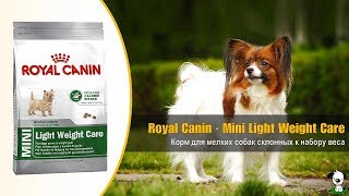 Сухой корм для мелких собак склонных к избыточному весу · Royal Canin Mini Light Weight Care Сухой корм для мелких собак склонных к избыточному весу · Royal Canin Mini Light Weight Care