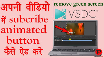 How to Add Green Screen Subscribe and bell icon in videos || VSDC video editor || 2021