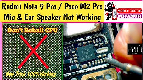 Redmi Note 9 pro | Only Ear Speaker And Mic Not Working Solution | Don