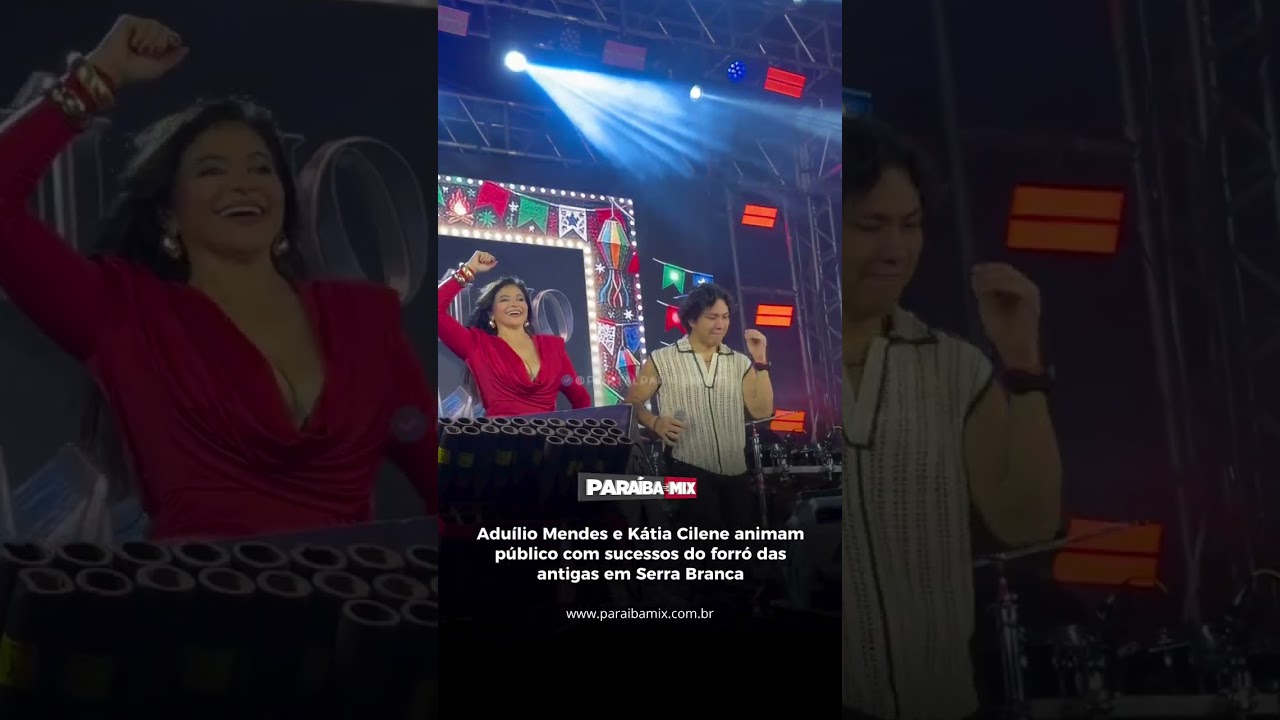 Aduílio Mendes e Kátia Cilene animam público com sucessos do forró das antigas em Serra Branca