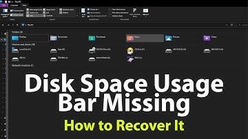 Disk Space Usage Bar Missing - How to Recover It