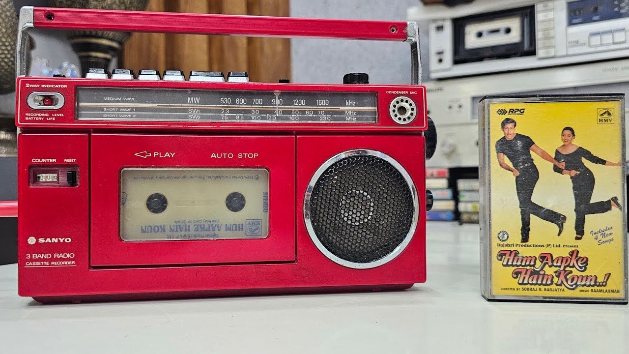 vintage Sanyo M-1700AH radio cassette recorder for sale