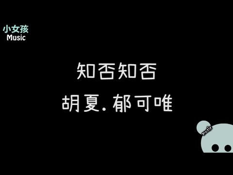 知否知否---胡夏.郁可唯