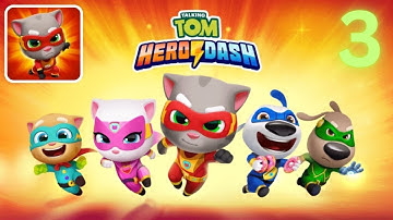 Talking Tom Hero Dash - Gameplay Walkthrough Part 3 - (iOS, Android)