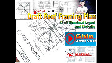 Drawing Exercise 23: How to Draft Roof Framing Plan in AutoCADD