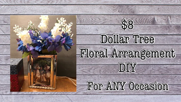 Photo Frame Floral Arrangement | Dollar Tree DIY | $8
