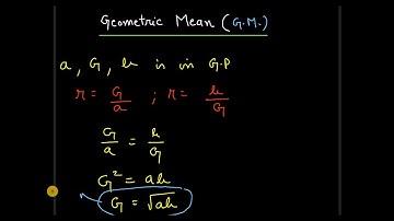 Geometric Mean (G.M.) || Sequence and Series || Class 11 || Maths