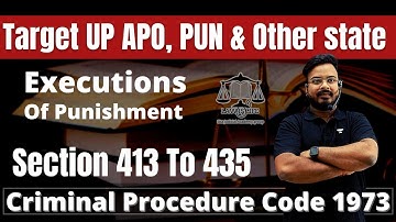 Execution, Suspension, Remission & Commutation of Sentences CRPC 1973 | Criminal Procedure Code 1973