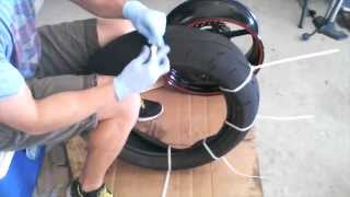 Motorcycle Tire Install on Rim with Zip Ties - 2007 ZX6R - HOW TO / TUTORIAL