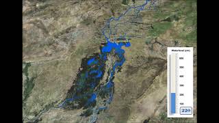 2D Flooding Animation of the Inner Niger Delta