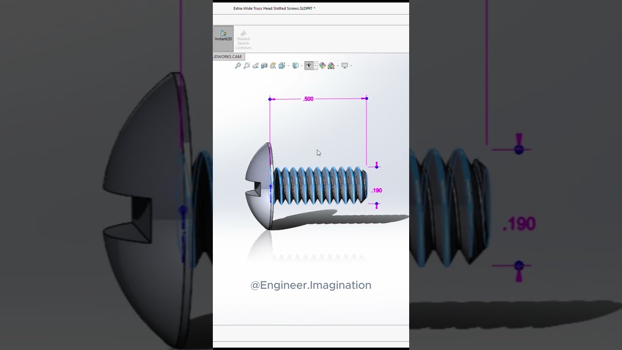 Extra Wide Truss Head Slotted Screw | 
